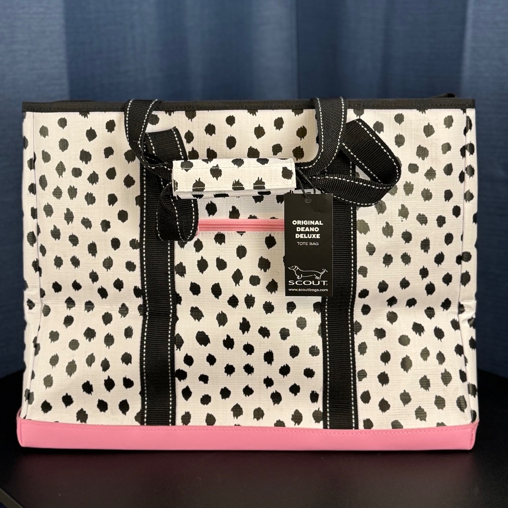 Scout Original Deano Deluxe Tote Large - NEW - Seeing Spots 19x15x10